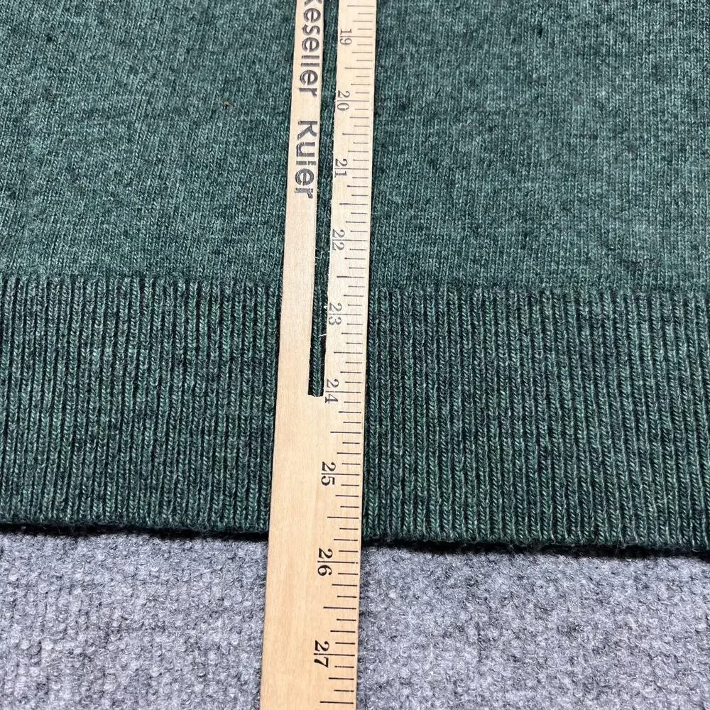 Banana Republic Filpucci Wool Sweater Mens Large Green Crewneck Pullover Knit